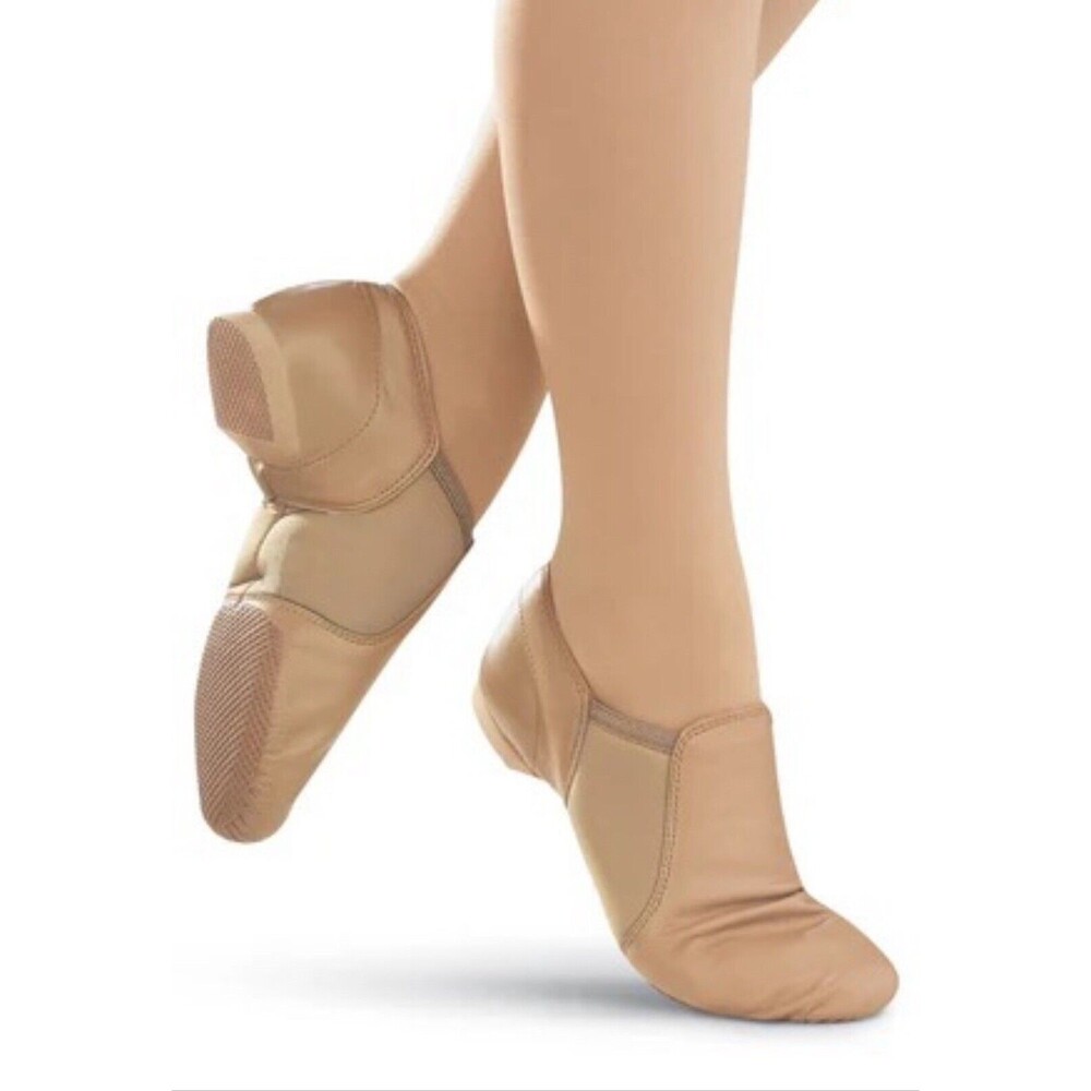 Little Girl Kid Jazz Dance Shoes Anti Skid Sole Ballet Soft Vegan Leather 10 10c